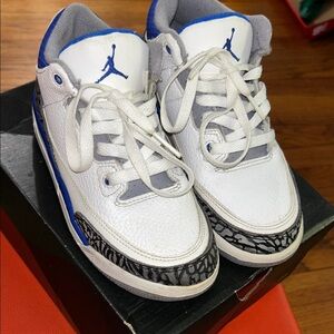 Jordan Kids Sneakers - White and Blue
